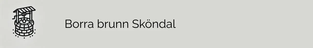 Borra brunn Sköndal